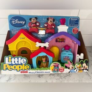 Fisher-Price Little People Disney Mickey and Minnie house playset NWT sealed